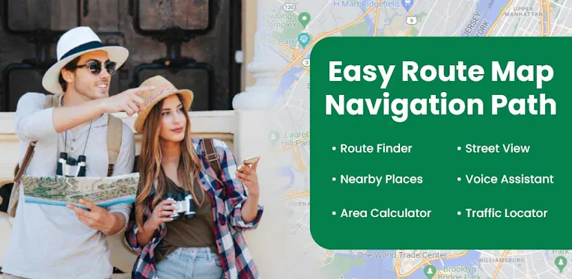 Easy Rout Map: Navigation Path — Android app by Hussnain Mehdi