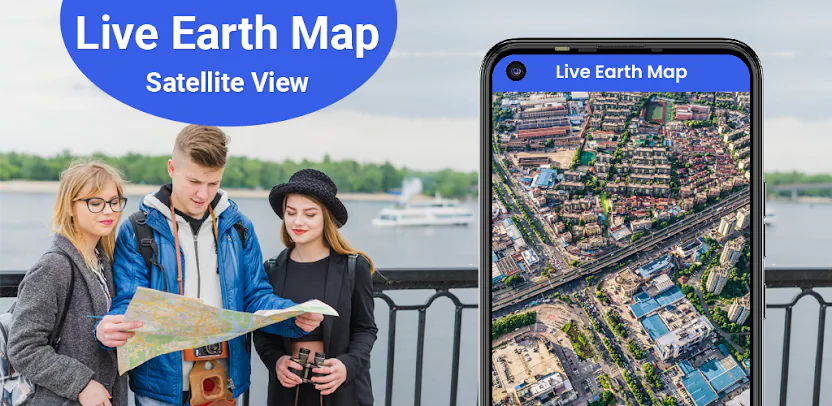 Live Earth Map- Satellite View — Android app by Hussnain Mehdi