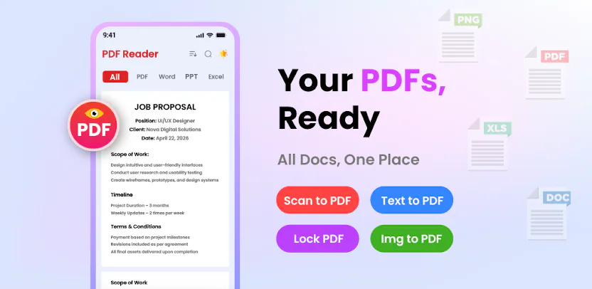 PDF Reader & Scanner — Android app by Hussnain Mehdi